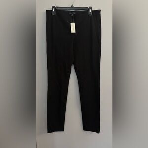 NWT Banana Republic Black Pull On Side Zip Stretch Mid Rise Pants Women’s Sz 10
